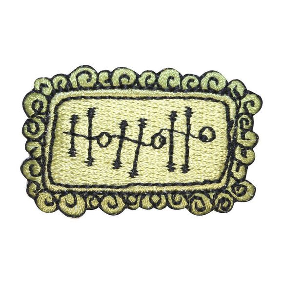 ID 8176A Ho Ho Ho Decoration Patch Christmas Sign Embroidered Iron On Applique