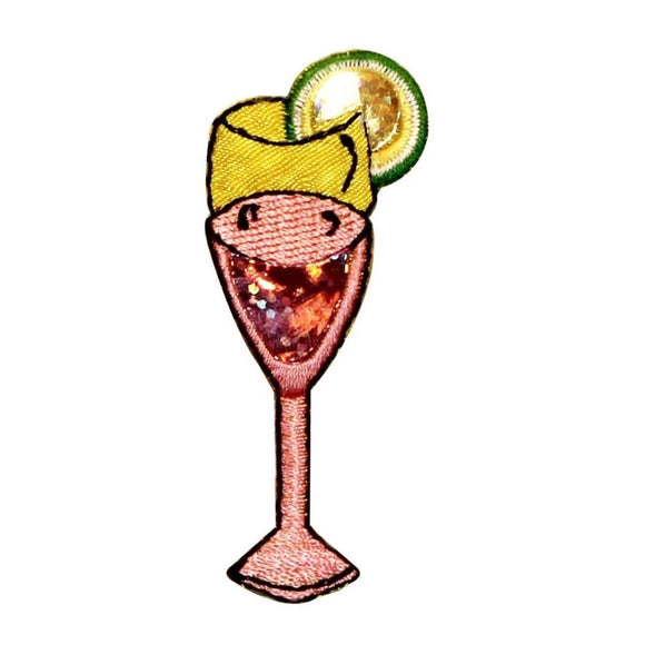 ID 1143 Cocktail Mixed Drink Patch Fruity Alcohol Embroidered Iron On Applique