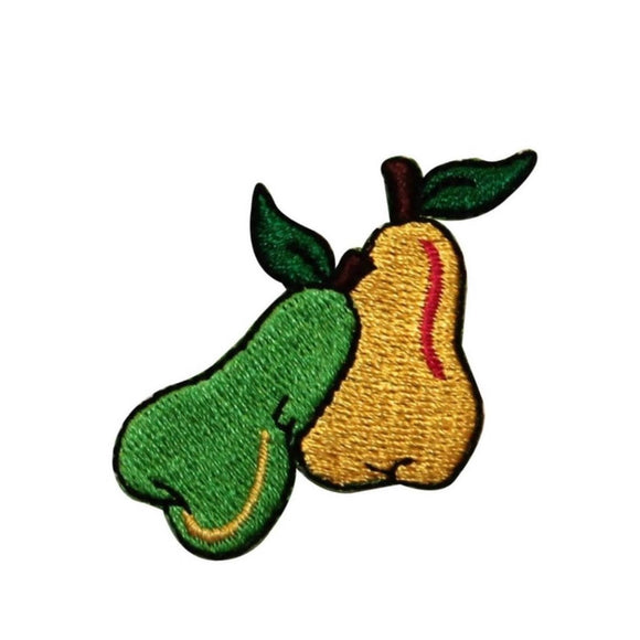 ID 1167 Pear Fruit Patch Summer Tree Healthy Food Embroidered Iron On Applique