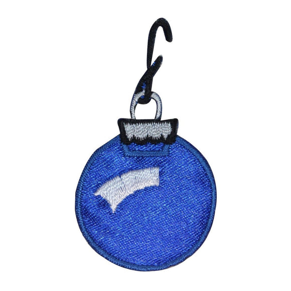 ID 8212A Christmas Tree Ornament Patch Ball Bulb Embroidered Iron On Applique