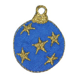 ID 8215B Christmas Star Ornament Patch Ball Bulb Embroidered Iron On Applique