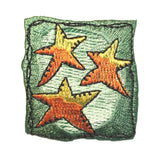 ID 8246 Festive Star Badge Patch Holiday Decoration Embroidered Iron On Applique
