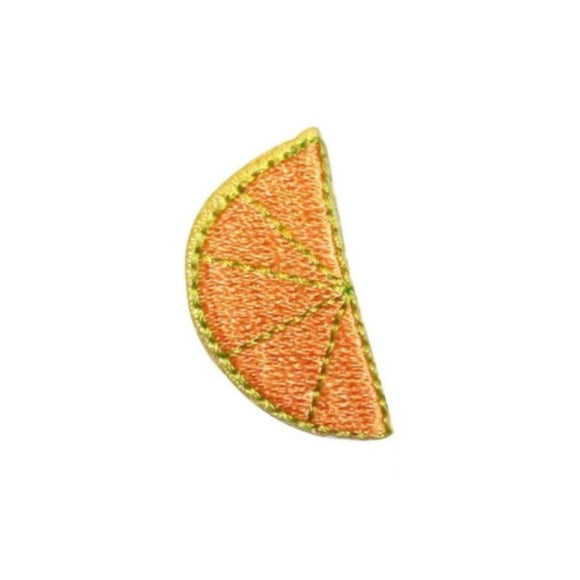 ID 1214C Orange Slice Patch Summer Drink Fruit Embroidered Iron On Applique