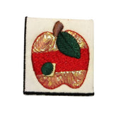 ID 1229A Shiny Apple Patch Tree Fruit Sweet Bake Embroidered Iron On Applique