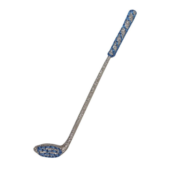 ID 1594E Golf Club Patch Blue Driver Equipment Embroidered Iron On Applique