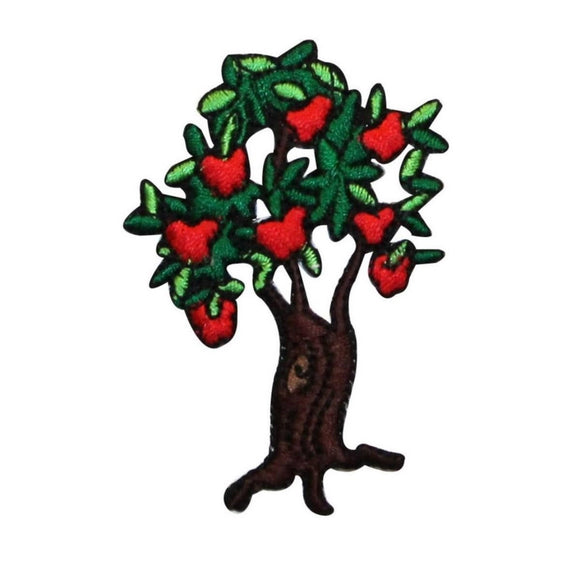 ID 1236Y Apple Tree Patch Summer Fruit Grow Orchard Embroidered Iron On Applique