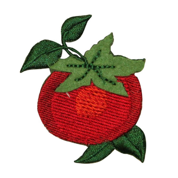 ID 1244 Tomato On Vine Patch Fresh Vegetables Food Embroidered Iron On Applique