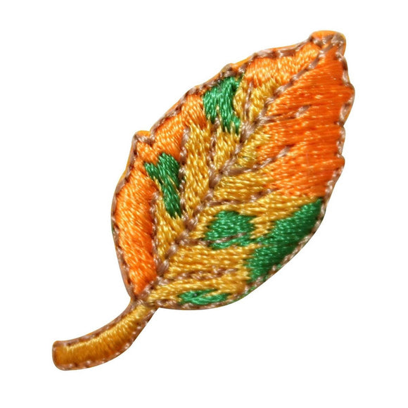 ID 1262 Multi Colored Leaf Patch Fall Tree Leaves Embroidered Iron On Applique