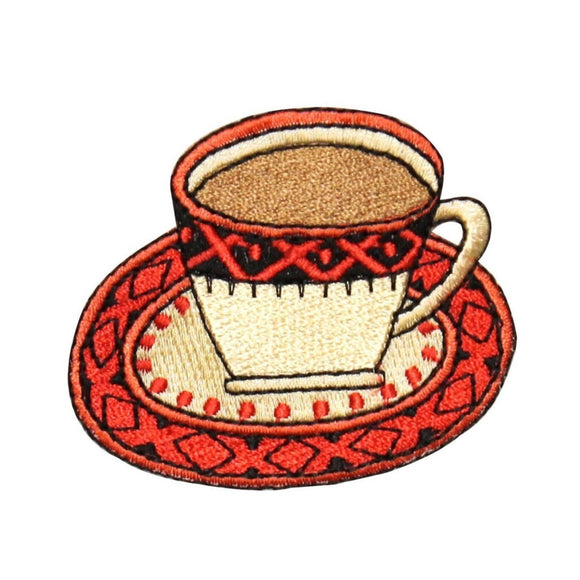 ID 1268 Cup Of Coffee Patch Morning Joe Expresso Embroidered Iron On Applique