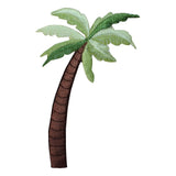 ID 1742 Bending Palm Tree Patch Tropical Beach Embroidered Iron On Applique