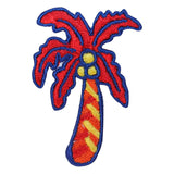 ID 1771A Colorful Palm Tree Patch Ocean Beach Embroidered Iron On Applique