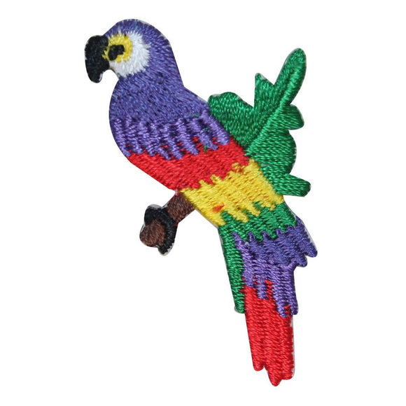 ID 1634 Beautiful Parrot Patch Exotic Bird Pet Embroidered Iron On Applique