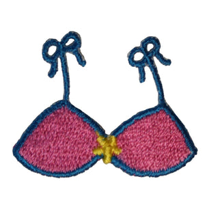 ID 1902 Bikini Top Patch Beach Swim Suit Straps Embroidered Iron On Applique