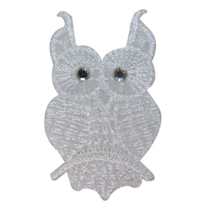ID 1645C Owl Symbol Patch Nocturnal Bird Hoot Embroidered Iron On Applique