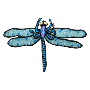ID 1660 Dragonfly Flying Patch Garden Insect Bug Embroidered Iron On Applique