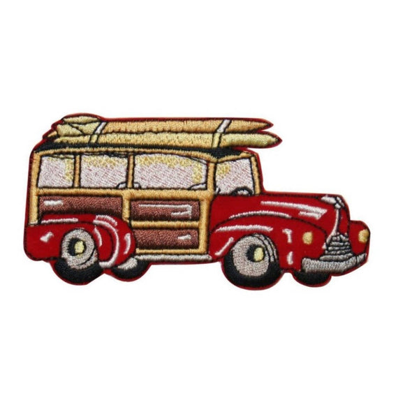 ID 1933 Surf Wagon Patch Beach Cruiser Car Embroidered Iron On Applique