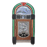 ID 1949 Jukebox Patch Music Sock Hop Dinner Record Embroidered Iron On Applique