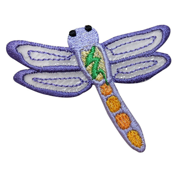 ID 1666A Dragonfly Lace Wing Patch Garden Fly Bug Embroidered Iron On Applique