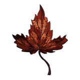 ID 1396 Fall Maple Leaf Patch Autumn Leaves Falling Embroidered Iron On Applique