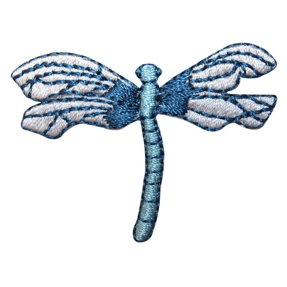 ID 1668B Water Dragonfly Patch Garden Flying Bug Embroidered Iron On Applique