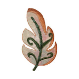 ID 1422Z Shiny Autumn Leaf Patch Fall Tree Leaves Embroidered Iron On Applique