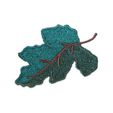 ID 1425B Forest Tree Leaf Patch Fall Autumn Leaves Embroidered Iron On Applique