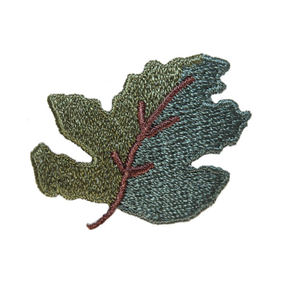ID 1425C Forest Tree Leaf Patch Fall Autumn Leaves Embroidered Iron On Applique