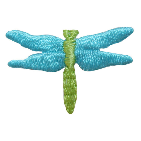 ID 1674C Blue Winged Dragonfly Patch Garden Bug Fly Embroidered Iron On Applique
