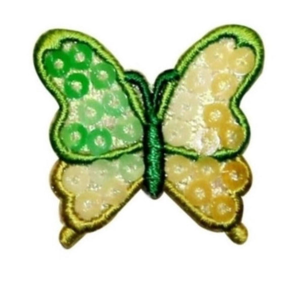 ID 2029 Spring Butterfly Patch Garden Bug Insect Sequin Iron On Applique