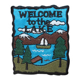 ID 1808 Welcome To The Lake Patch Camping Scout Embroidered Iron On Applique