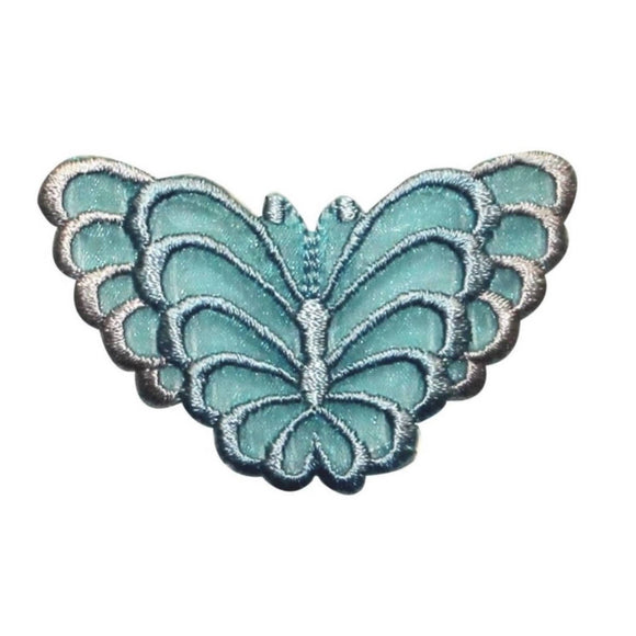 ID 2037 Butterfly Emblem Patch Garden Fairy Insect Embroidered Iron On Applique