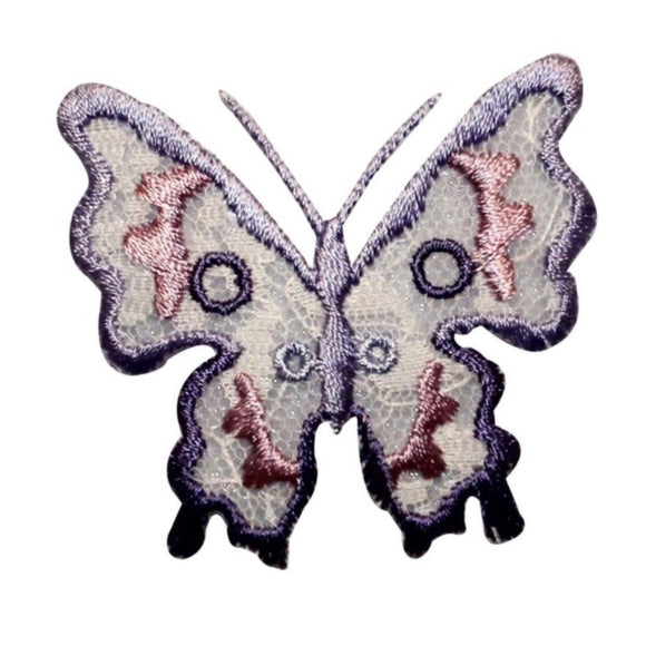 ID 2052 Abstract Lace Butterfly Patch Fairy Insect Embroidered Iron On Applique