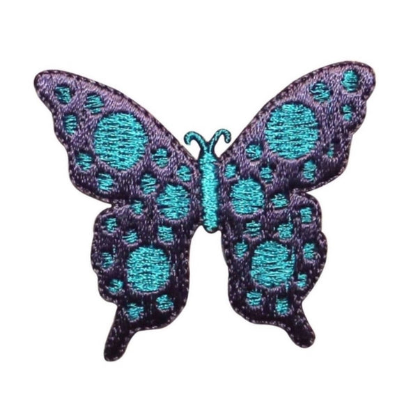 ID 2053 Spotted Butterfly Patch Fairy Wing Insect Embroidered Iron On Applique