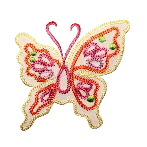 ID 2059 Stitched Butterfly Patch Fairy Bug Insect Embroidered Iron On Applique