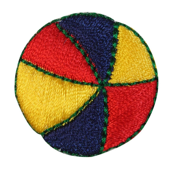 ID 1828 Lot of 3 Beach Ball Patches Inflatable Toy Embroidered Iron On Applique