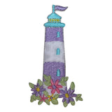 ID 1849 Lighthouse Craft Patch Beach Travel Nautical Embroidered IronOn Applique