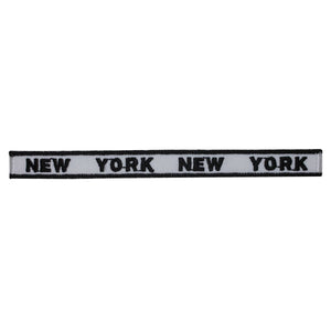 ID 1896 New York Craft Strip Patch NY Travel Badge Embroidered Iron On Applique
