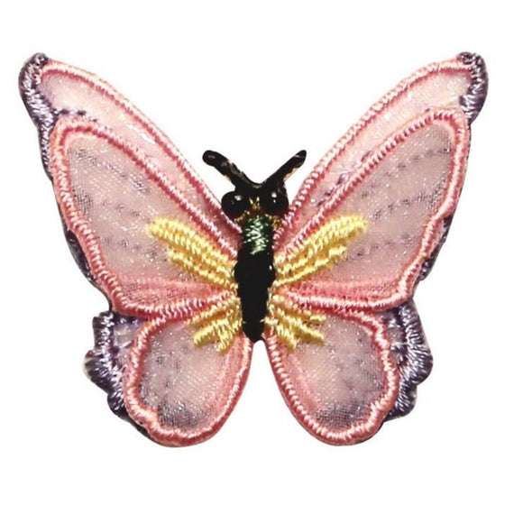 ID 2107 Lace Butterfly With 3D Wings Patch Insect Embroidered Iron On Applique
