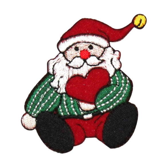 ID 8158A Santa Claus Toy Patch Christmas Love Doll Embroidered Iron On Applique
