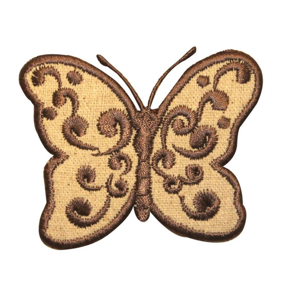 ID 2238 Nature Butterfly Patch Fairy Garden Insect Embroidered Iron On Applique