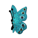 ID 2246 Beaded Butterfly Patch Garden Fairy Shiny Embroidered Iron On Applique