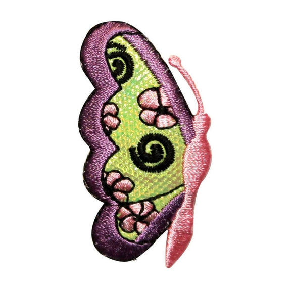 ID 2248 Pretty Butterfly Patch Fairy Garden Bug Embroidered Iron On Applique