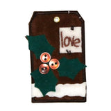 ID 8181A Love Holiday Decoration Patch Christmas Embroidered Iron On Applique