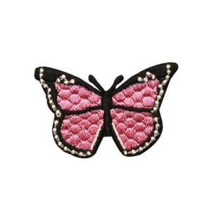 ID 2158D Butterfly Emblem Patch Garden Bug Fairy Embroidered Iron On Applique