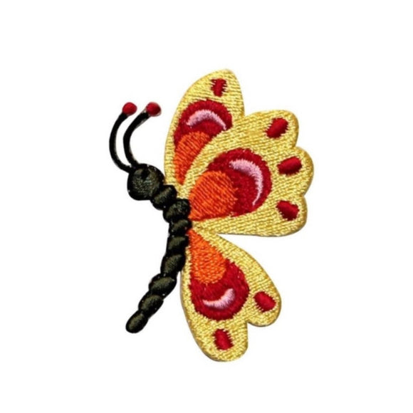 ID 2160B Spring Butterfly Patch Garden Bug Fairy Embroidered Iron On Applique