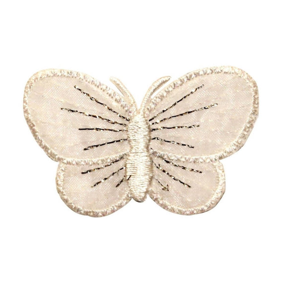 ID 2274 Butterfly Emblem Patch Garden Fairy Insect Embroidered Iron On Applique