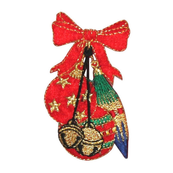 ID 8199A Christmas Ornaments Decoration Patch Decor Embroidered Iron On Applique