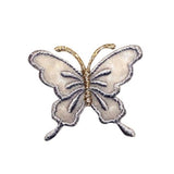 ID 2299A Sheer Wings Butterfly Patch Fairy Garden Embroidered Iron On Applique