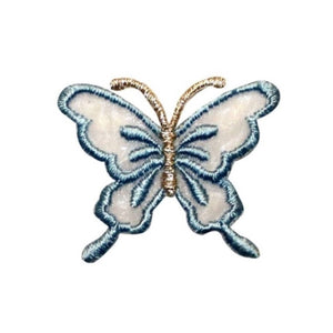 ID 2299B Sheer Wings Butterfly Patch Fairy Garden Embroidered Iron On Applique