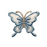 ID 2299B Sheer Wings Butterfly Patch Fairy Garden Embroidered Iron On Applique